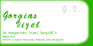 gorgias vizel business card